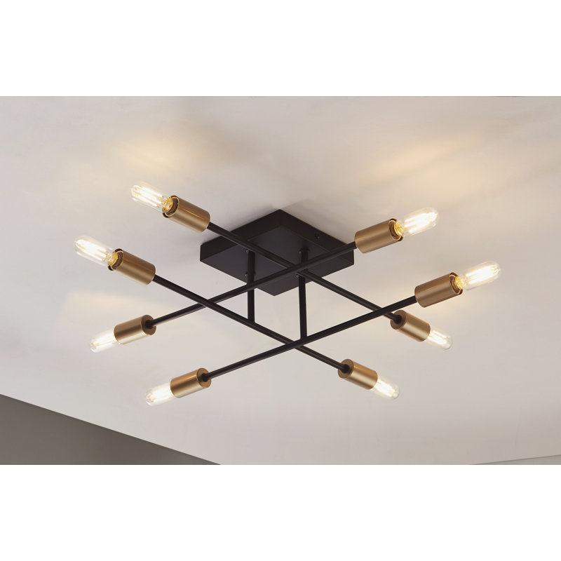 Ronquillo Semi Flush Mount, Black