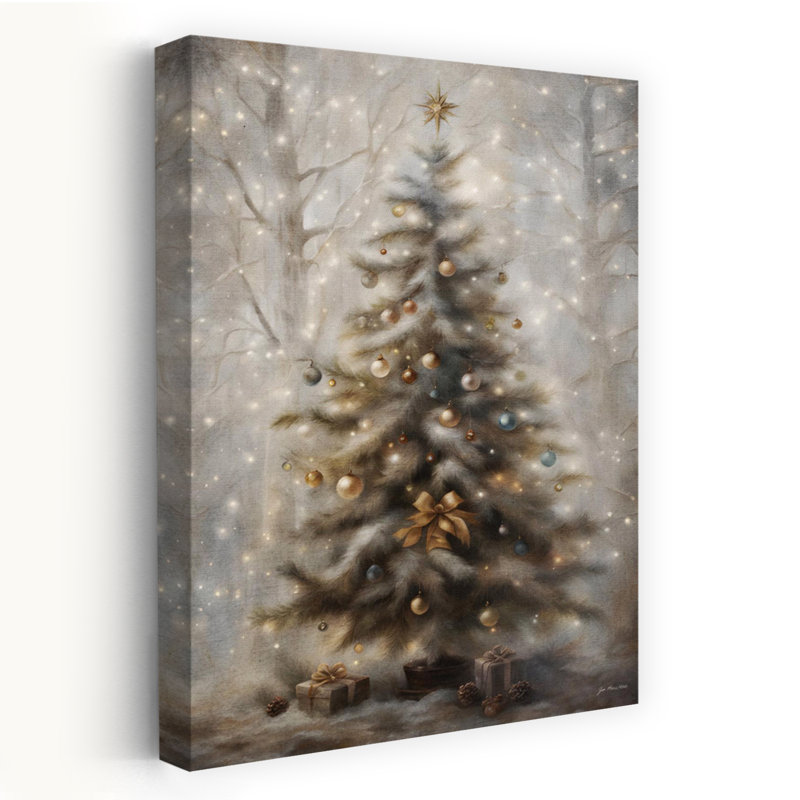 Oh Tannenbaum, arbre de Noël contemporain abstrait, art naturel, H 36 po x l 24 po