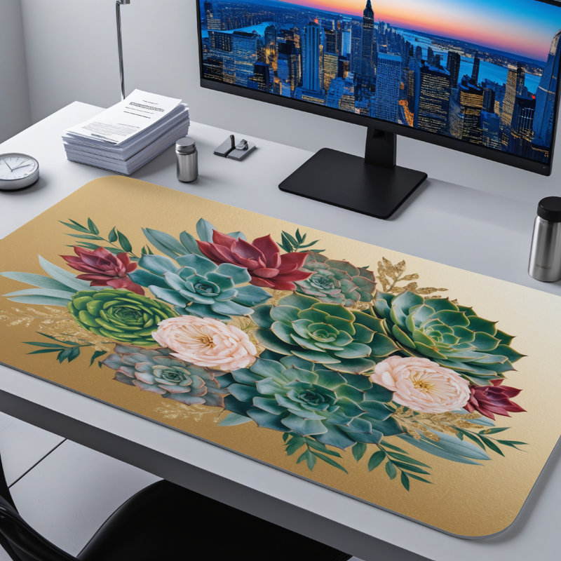 Polyester Desk Pad, 23.6x13.8
