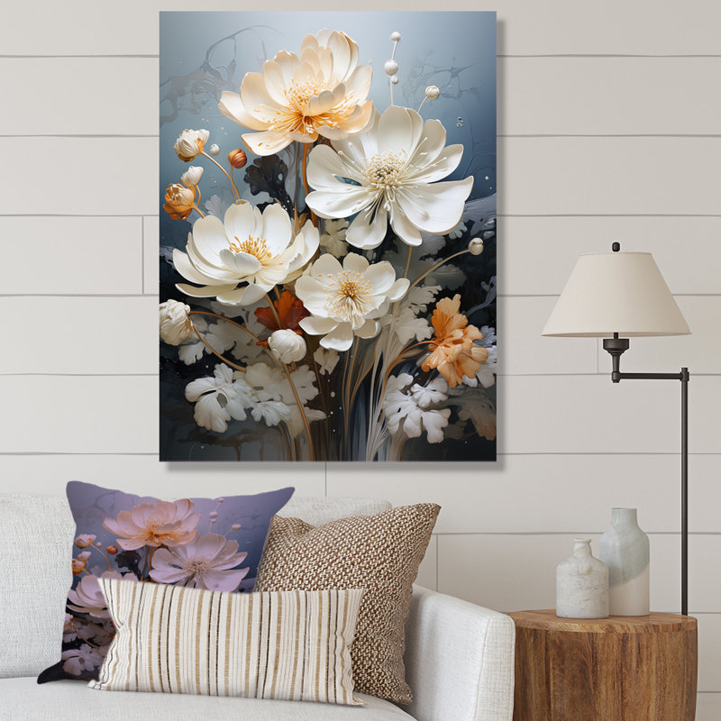 Serenity Blossum Lotus III sur toile, H 32 po x l 24 po x P 1 po, Toile tendue