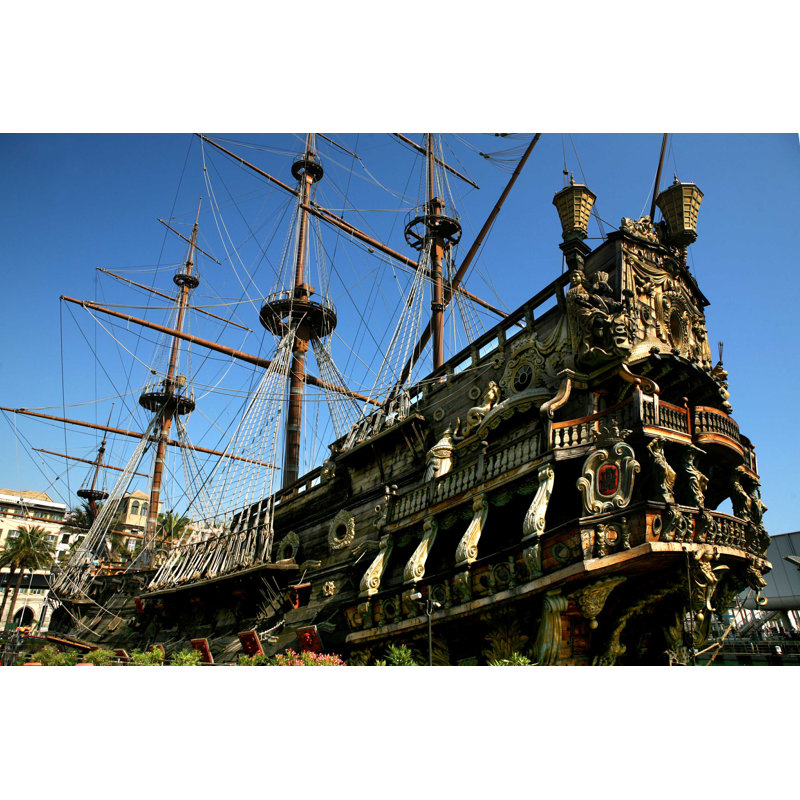 Pirate Galleon par Onairda - Photographie sur toile tendue, L 30 po x H 20 po