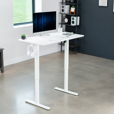 VIVO Electric 44"x 24" Sit Stand Desk, Height Adjustable Workstation (E144B series)