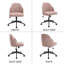 Wahson Office Chair in Linen Fabric Modern Swivel Desk Charir Height Adjustable for Bedroom Office Workplace, Khaki-1800620469