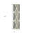 2' X 7' Beige Floral Stain Resistant Indoor Outdoor Area Rug
