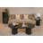 Octavia Mango Wood Pedestal Coffee Table with Ribbed Base-105585963