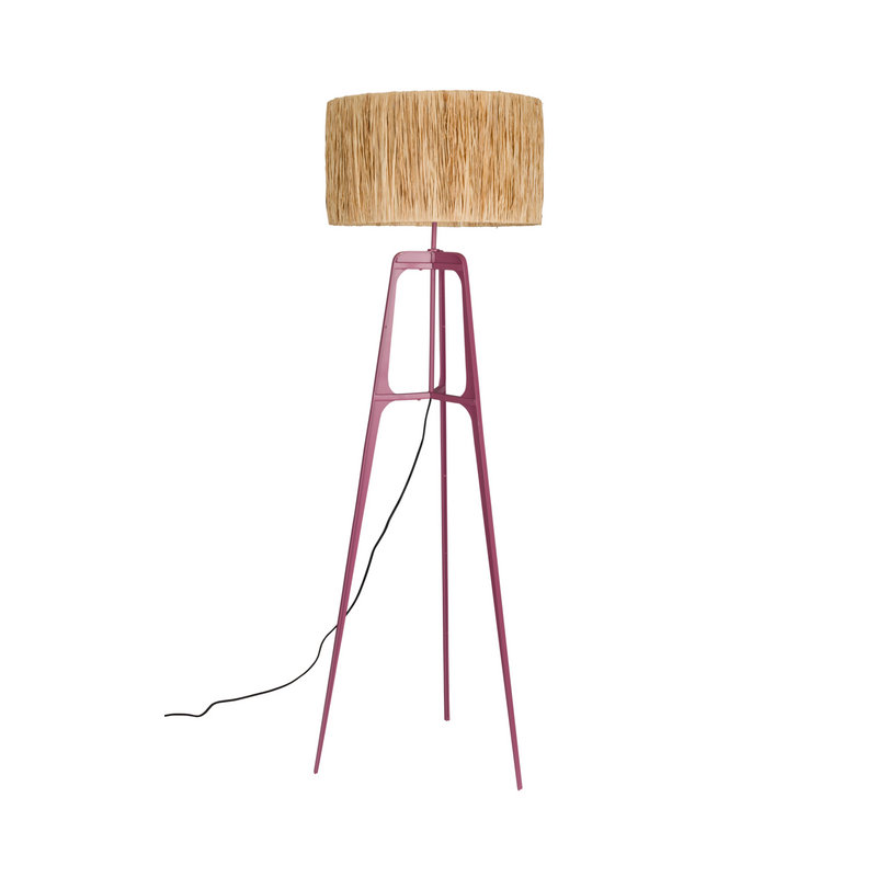 Afra Tripod Floor Lamp, Plum