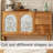 78.7 In.Floral 3D Decorative Privacy Window Film Static Cling UV Blocking Heat Control  Frosted Window Decal-1519618343