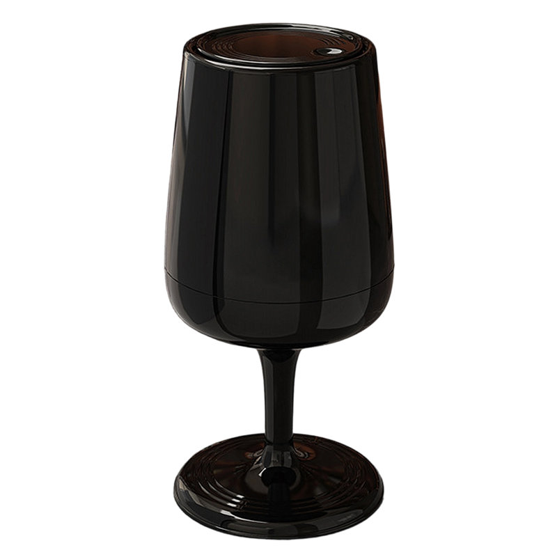 Goblet Shape Trash Can with Lid 20L Capacity Rubbish Bins for Bedroom Living Room