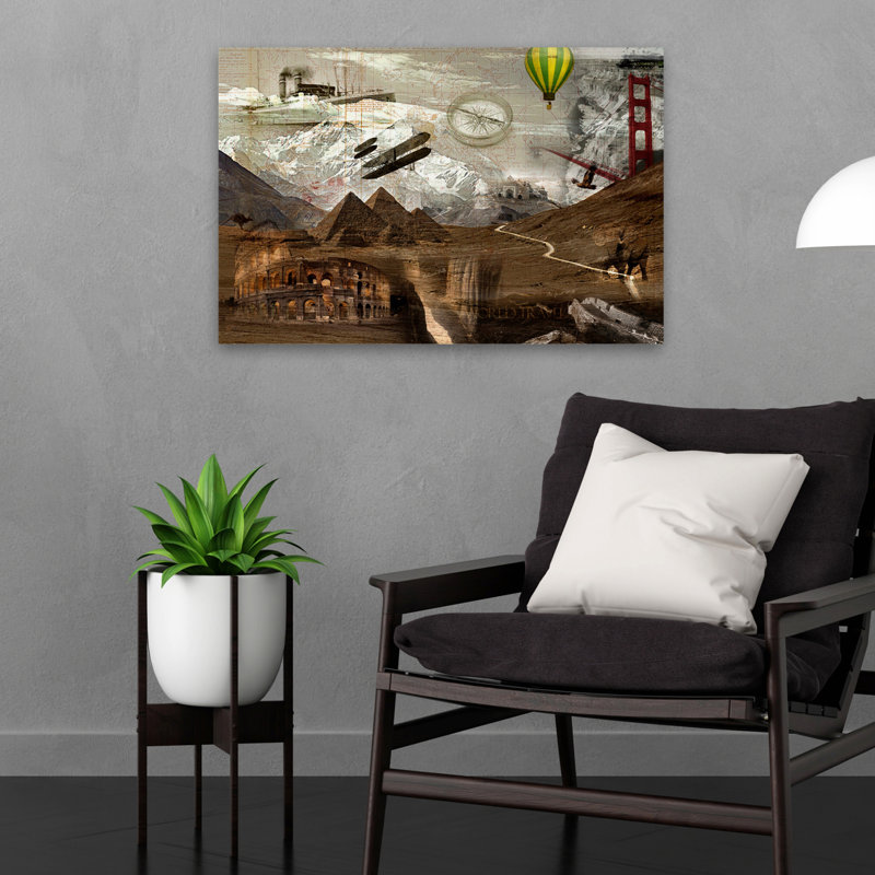 World Travel - People and Places Art, H 16 po x l 24 po