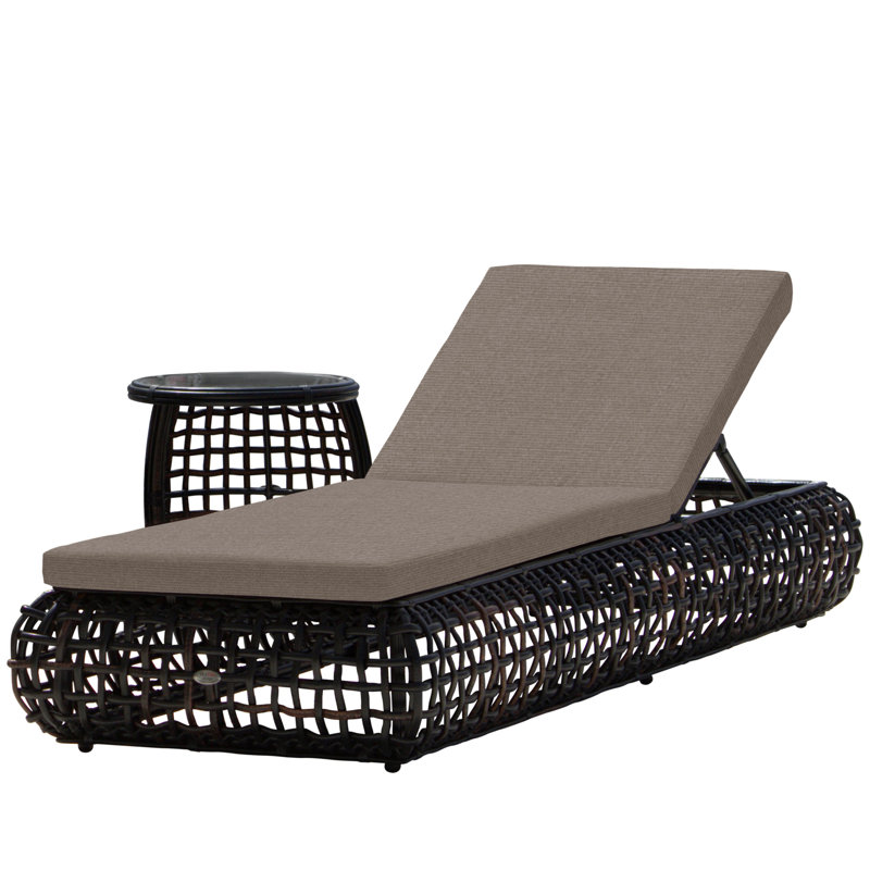 Dynasty Outdoor Chaise Lounge, Canvas Taupe Sunbrella® Canvas