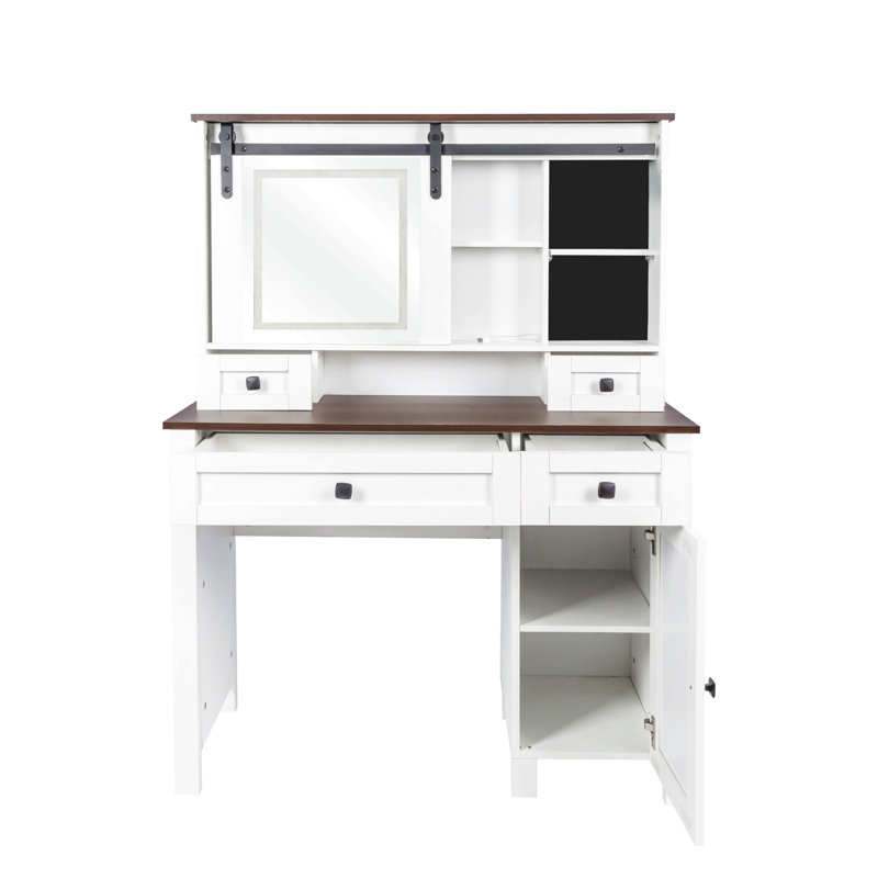 Meuble-lavabo avec miroir et lumières Farmhouse