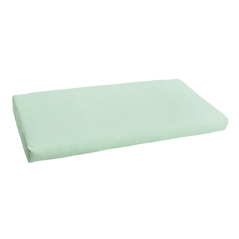 Indoor/Outdoor Sunbrella Seat Cushion, 2" H x 37" W x 17" D, Canvas Spa Sunbrella® Canvas