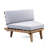 V Shaped 4-Piece Sofa Set-Gray