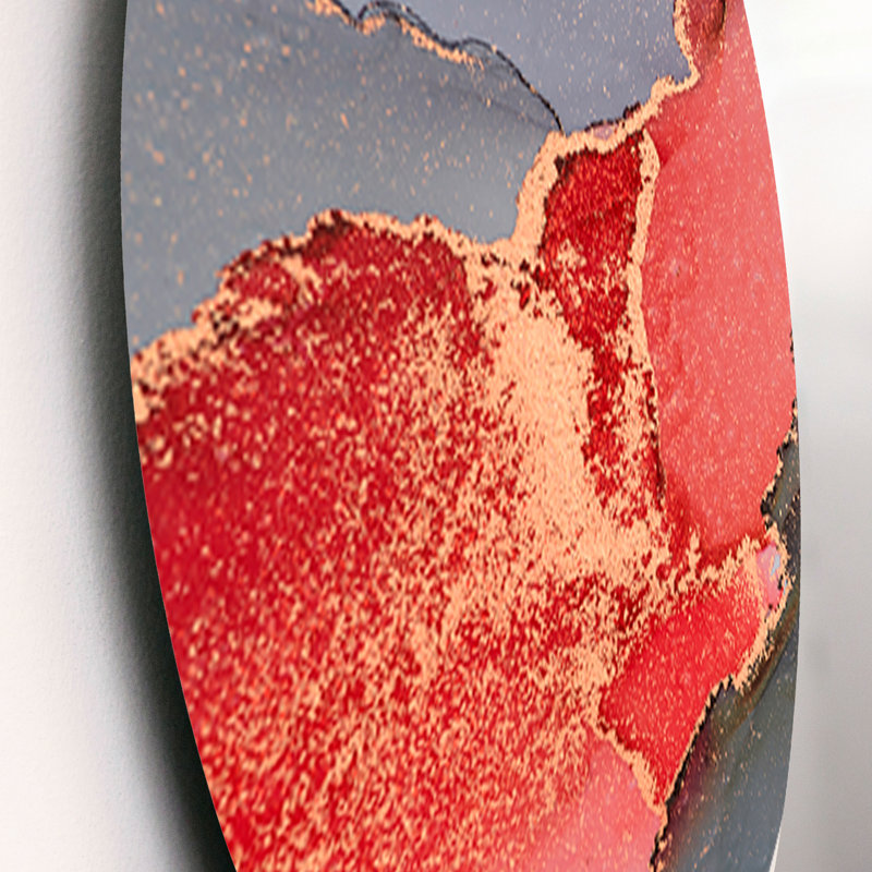Modern Abstract Wall Decor on Metal