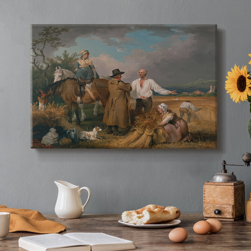 Moissonneurs-George Stubbs-Toile tendue avec châssis-1785, 8 x 12