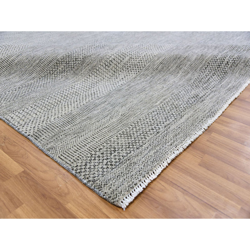 Tapis rond vert en laine nouée à la main 10 pi x 10 pi 054983302D2D4ABE9A914E9B46CA2A5A