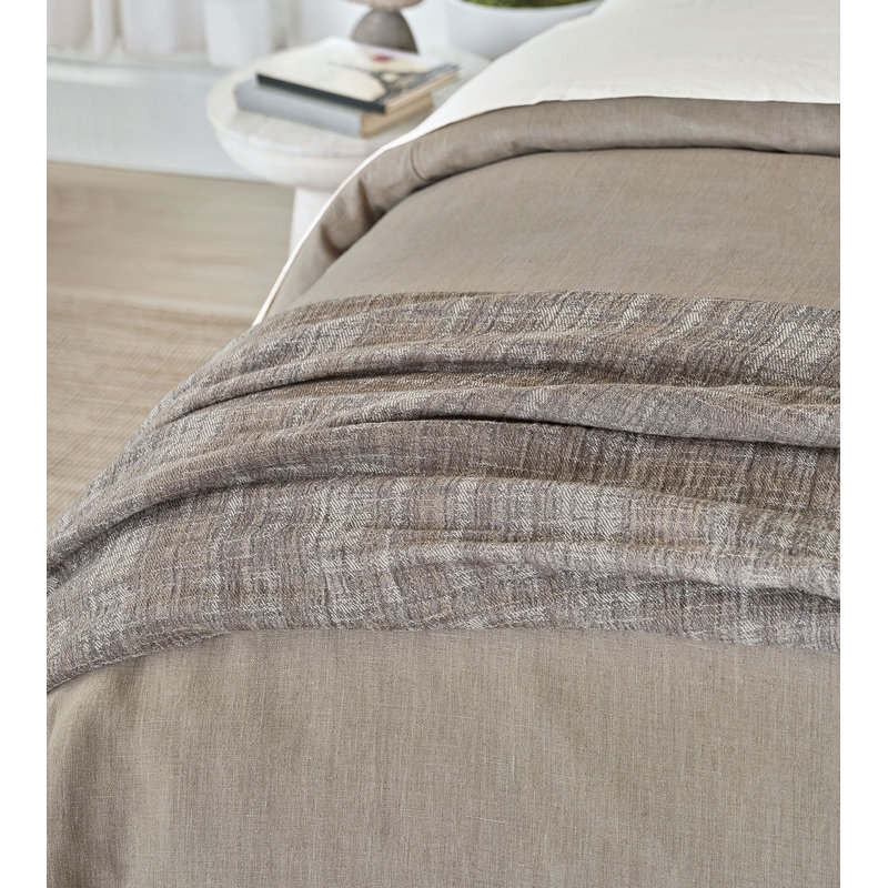 Amalfi Throw Blanket, Gravel