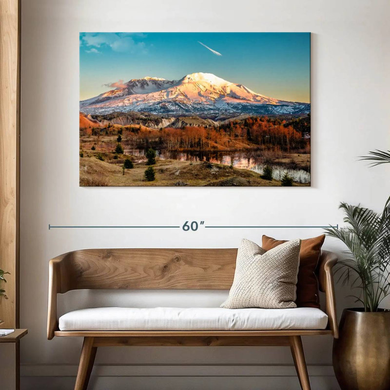 Alvord Mount St Helens Golden Glow, H 32 po x l 48 po