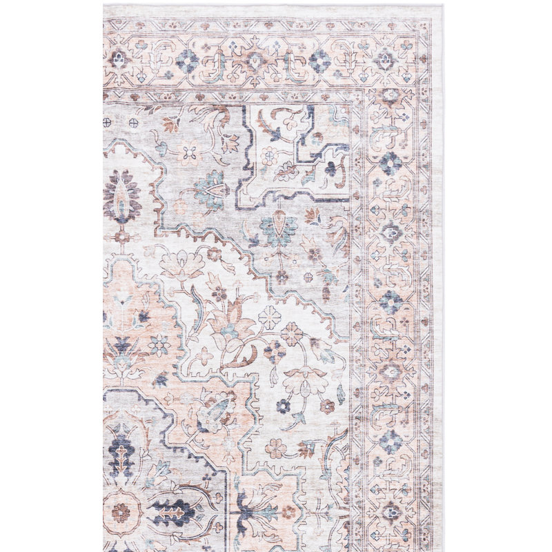 Lomeli Area Rug with Non-Slip Backing, Rectangle 10" x 14"