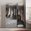 Rangement ouvert pour garde-robe en bois-1243391015