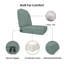 Siège / dossier en rotin 22 po x 24 po x 5 po Arthor Sunbrella, coussin de remplacement pour mobilier d'extérieur Alexandria-675834212