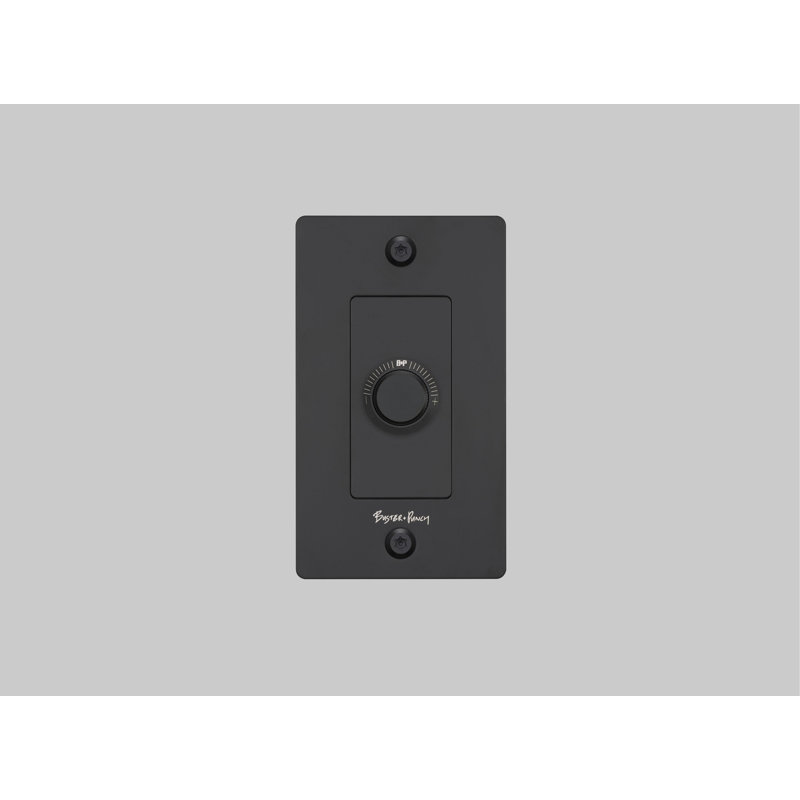 1G Dimmer / LED / Linear / With Logo, Steel, 1 Gang
