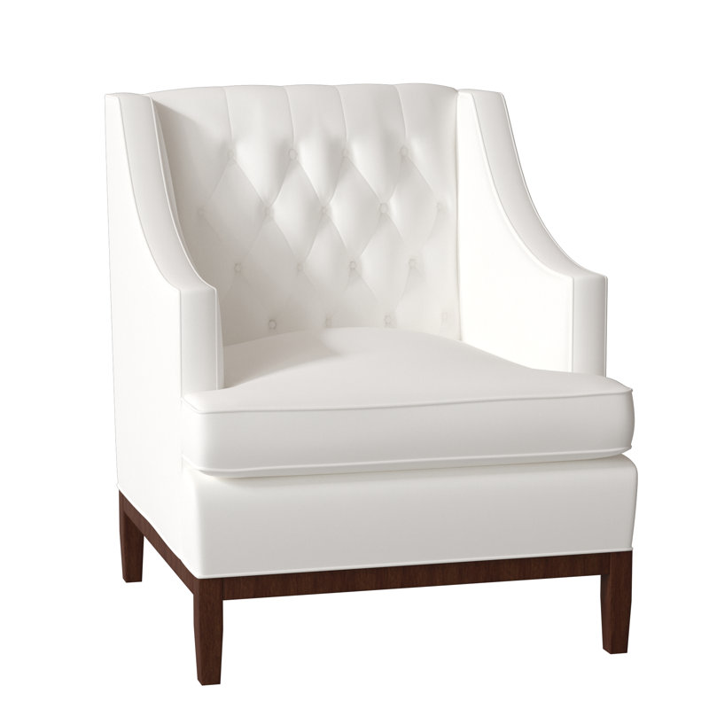 Carmel Tufted Armchair, Aubrey Aegean, Burnished Brown