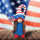 The Holiday Aisle® Magnesium Garden Gnome Holding American Flag Stars ...
