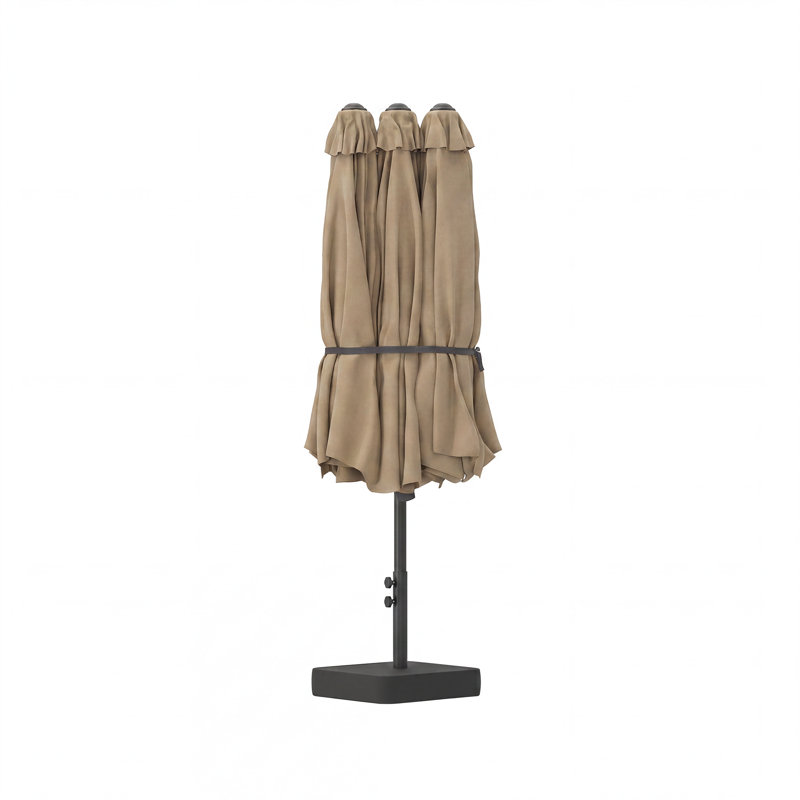457cm X 274cm Rectangular Market Parasol, Beige