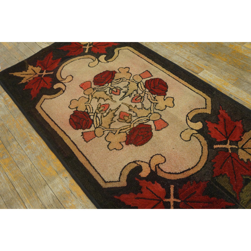 Hand Knotted Wool Floral Area Rug