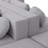 Boneless Couch Modular Sectional Sofa 114.9" Free-Combined Sofa Couch Sofa Bed Compression Sofa With Deep Seating And Curved Design For Living Room, Grey-18109136