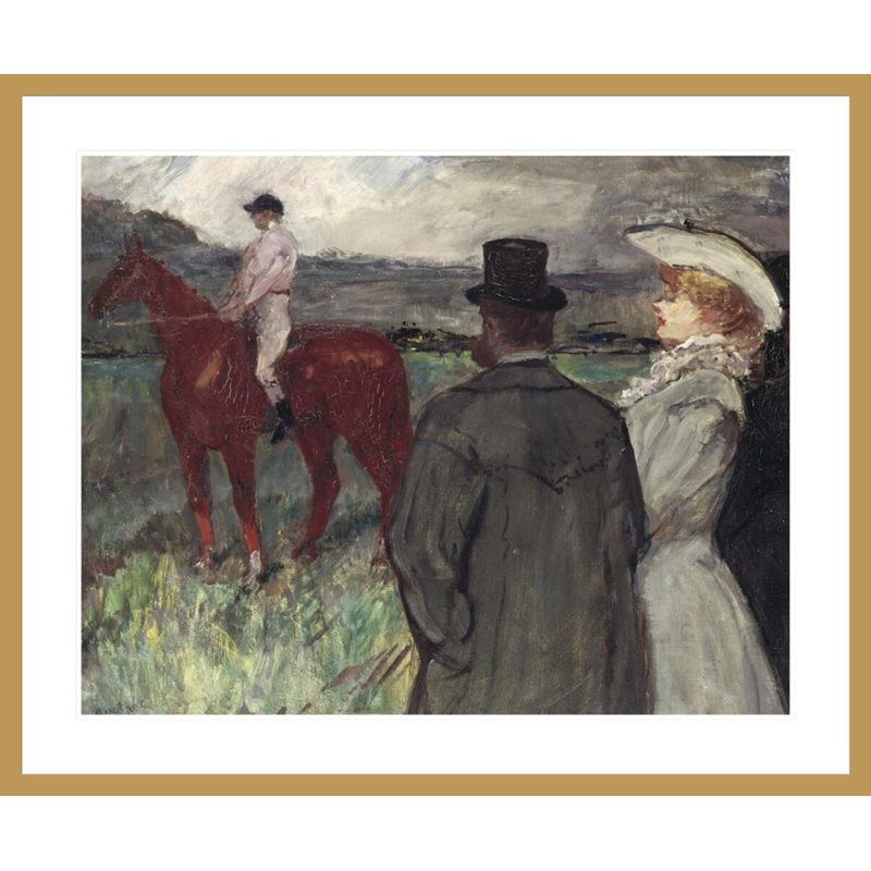«At the Racec Course» par Henri de Toulouse-Lautrec, impression giclée encadrée, H 33,5 po x l 40,4 po