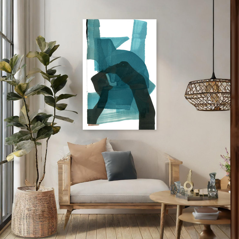 Art contemporain contemporain abstrait, H 48 po x l 32 po