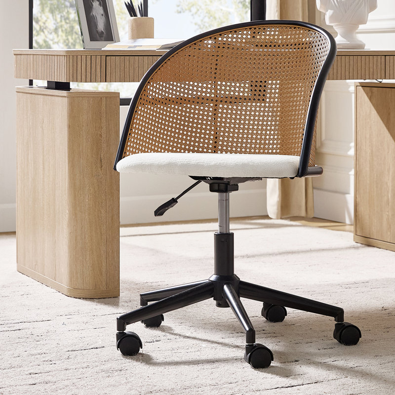 Chaise de bureau Clarrisa, Blanc
