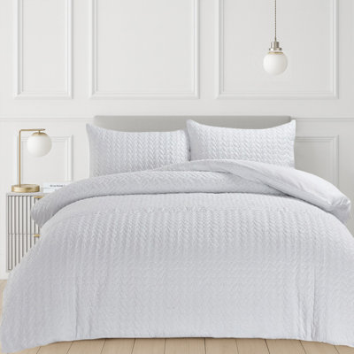 3D Embossed Pattern Kinsley Duvet Set