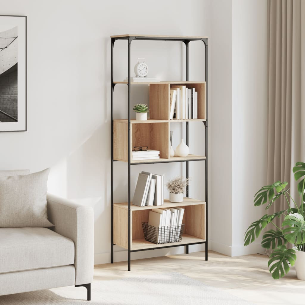 188.5cm H x 76cm W Metal Standard Bookcase