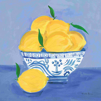 Nature morte au citron par Farida Zaman - Peinture
