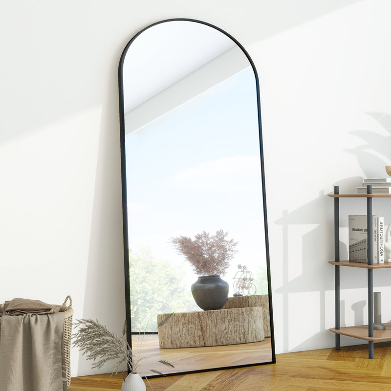 Miroir pleine longueur Jablon , Noir, 71 po x 27 po