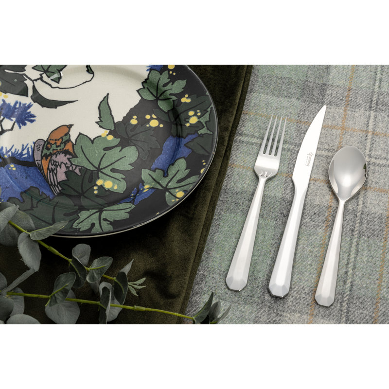 Rivers Collection Rivelin, 7 Piece Cutlery Set for 1 Person, 18/10 Stainless Steel, 3.5mm Gauge