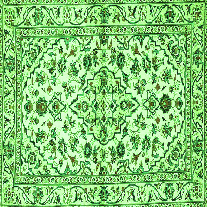 Micala Washable Oriental Indoor Rug, Square 4'
