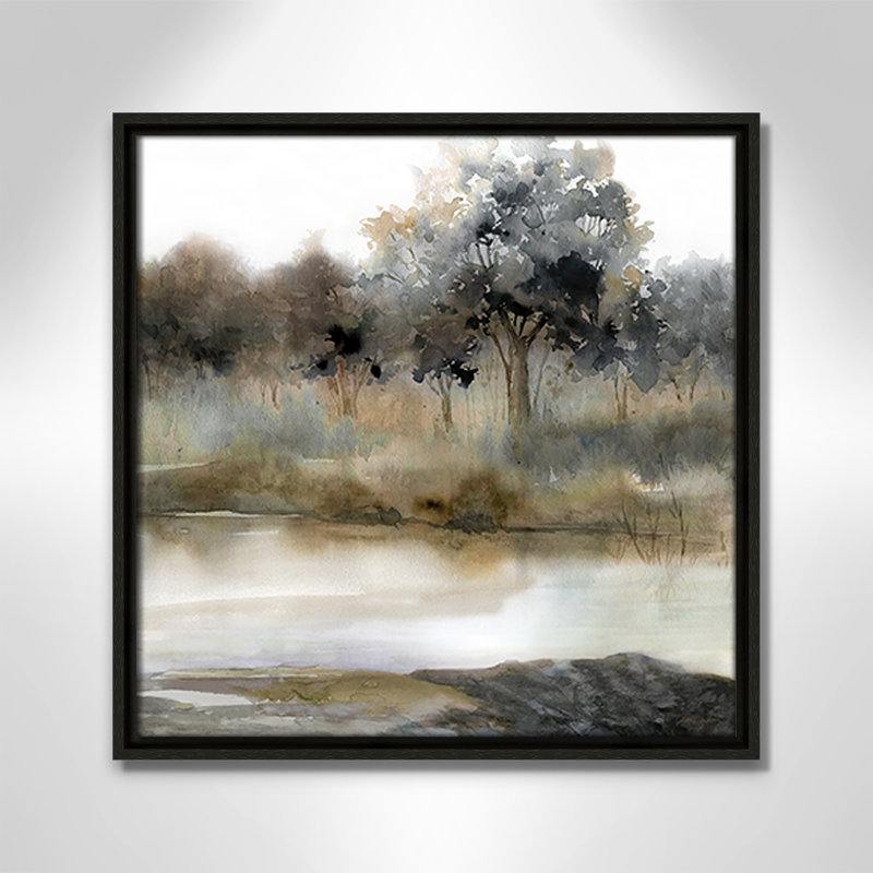 Collection Silent Waters Silent Waters II par Carol Robinson, Espresso, H 17,5 po x l 17,5 po x P 2 po