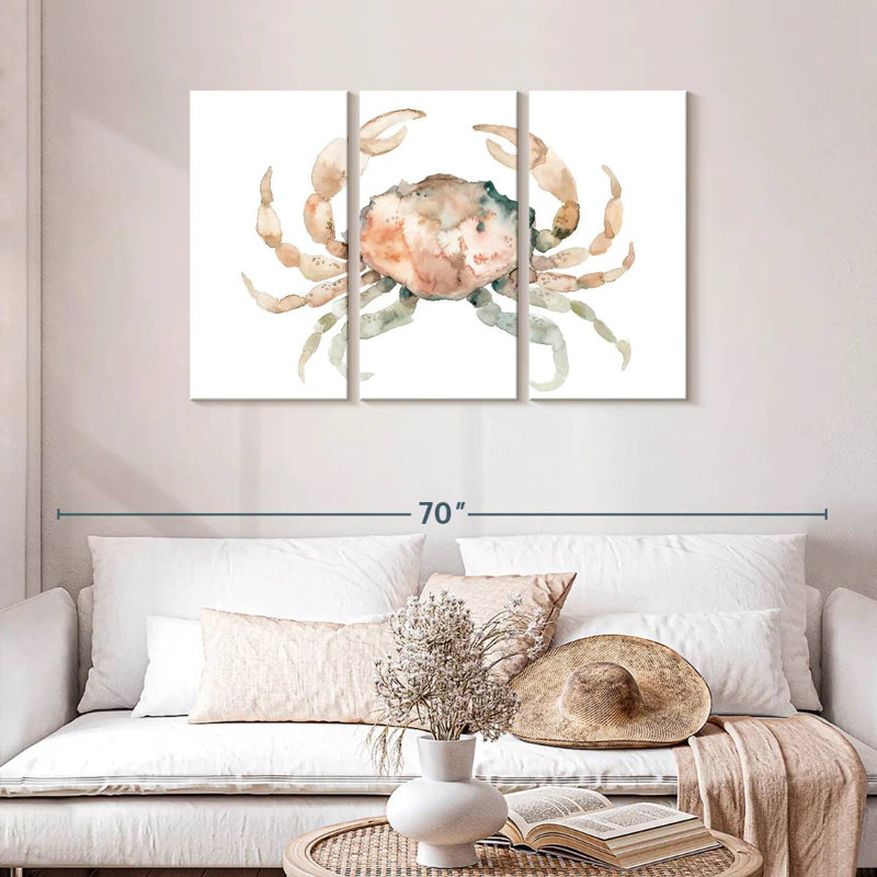 Brampt White Crab, 28" H x 45" W
