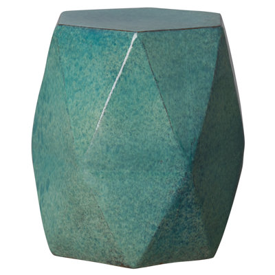 Brilliant Matrix 22"H Handcrafted Ceramic Garden Stool