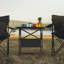 Table de camping pliante en acier Kahlina