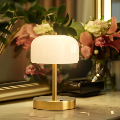 Cordless Table Lamp,Rechargeable Battery Operated Lamp,3-Way Stepless Dimming Touch Lamps