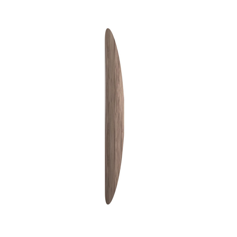 Clean Manufactured Wood Flush Mounted Sconce, 39.37" H x 4.53" W x 2.95" D, American Walnut