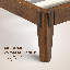 Structure de lit en bois massif NTC Sapa - Menuiserie japonaise minimaliste, pas de sommier tapissier, lattes silencieuses, assemblage facile-1995326090-1995326084