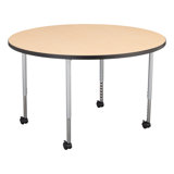 Structure Series Round Mobile Collaborative Table