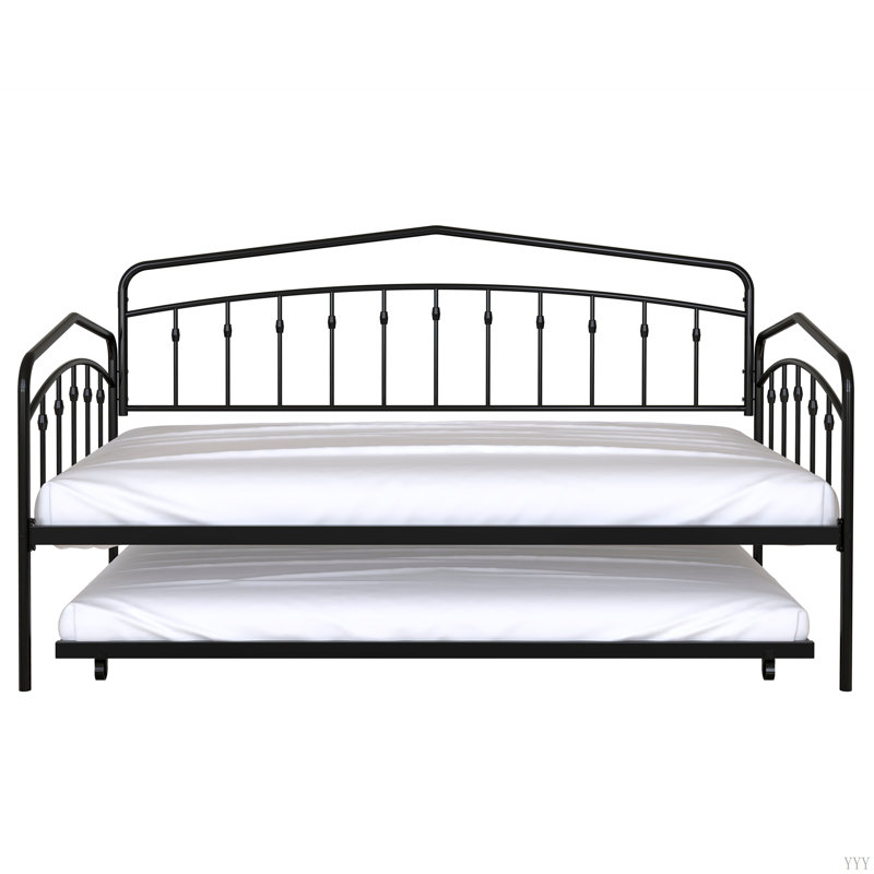 Fox Twin Daybed With Twin Trundle, Black