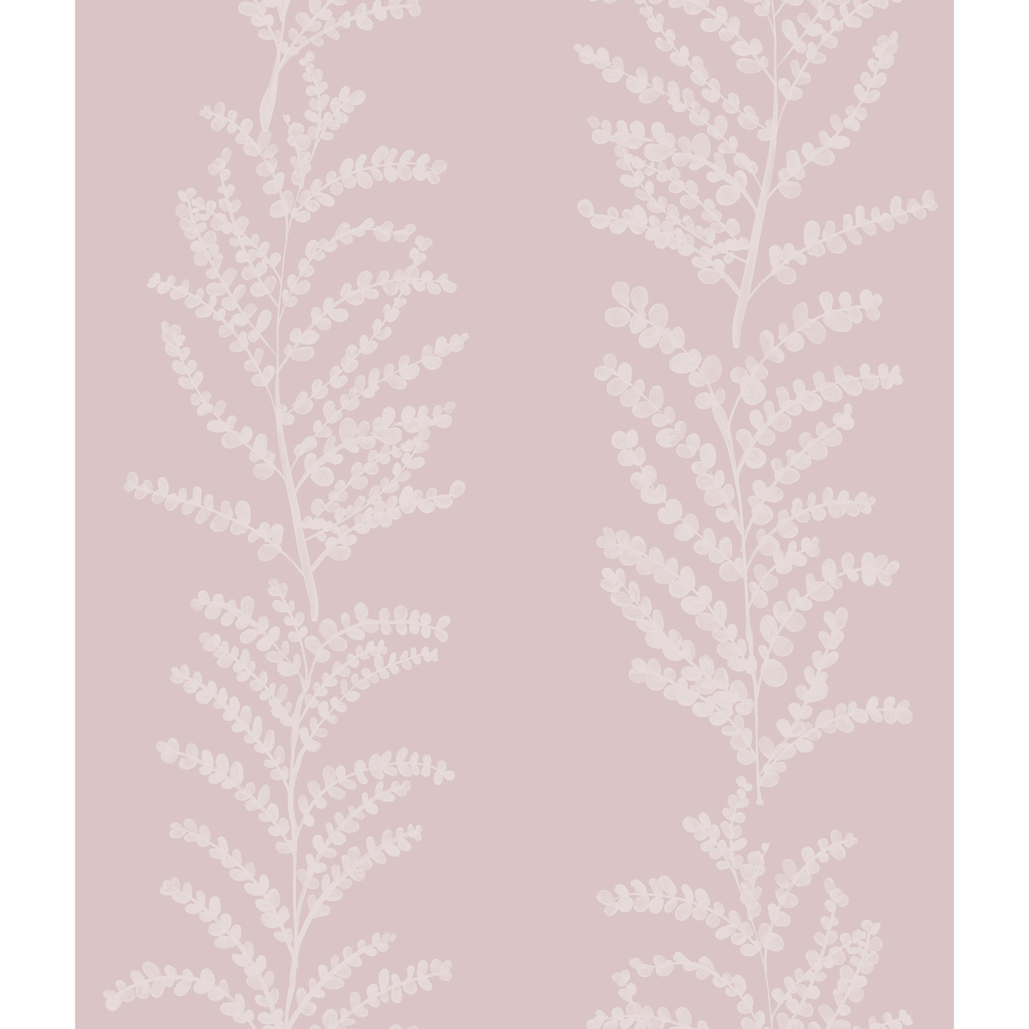 Yuki Osada Modern Floral Wallpaper, Blush Rose
